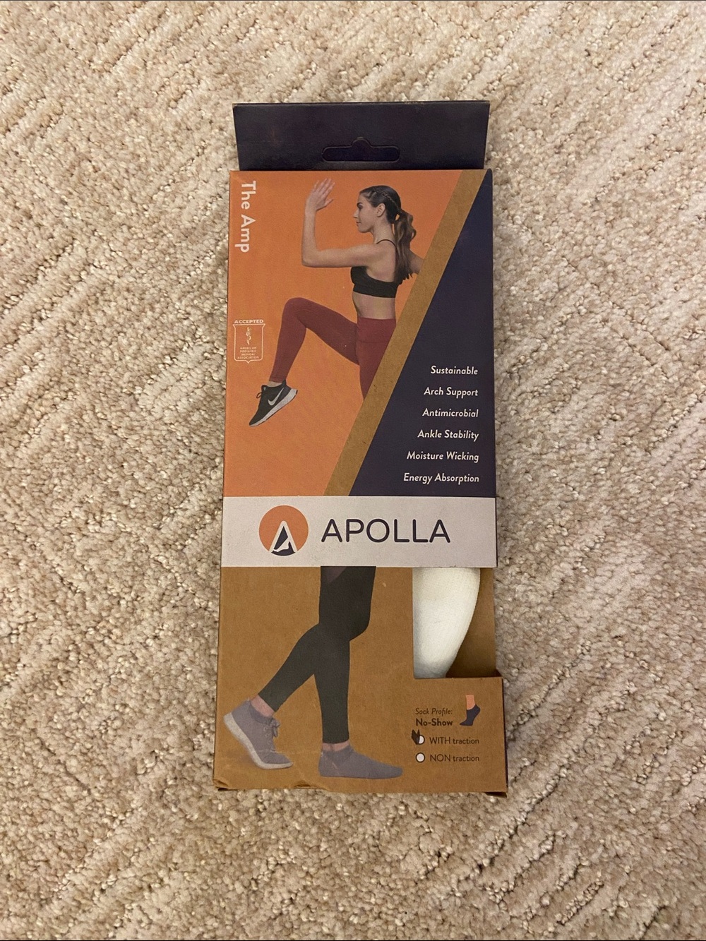Apolla No Show White Socks